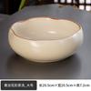 Lavabo de Té de Cerámica Grande Lavabo de Cerámica Negra Doméstico Tazón de Agua Pequeño Lavapinceles Accesorios para Juego de Té Lavabo Extra Grande Lavabo para Taza de Té Utensilios