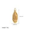 Colar com Corrente de Ouro 18K e Pedra de Nascimento, Pingente Personalizado DIY Removível, Fashion e Versátil, Transfronteiriço