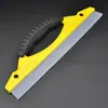 Procesamiento de limpiaparabrisas amarillo personalizado en forma de T de silicona suave herramienta de limpieza de automóviles para coche lavado de autos limpiaparabrisas en forma de D