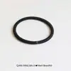 Banda de Goma para Etiquetado Sin Costuras de 6 mm Negra Goma Básica para el Cabello Estilo Coreano Cuerda para el Cabello de Alta Elasticidad Cuerda Gruesa para la Cabeza Venta al por Mayor Accesorios para el Cabello