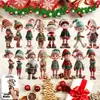 Set transfronterizo de Amazon de adornos para árbol de Navidad, adornos acrílicos de Navidad, decoración de sala de estar, colgantes de duende de Navidad