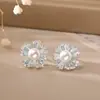 Pendientes de Plata 925 con Cierre de Aguja, Microincrustados con Circonita y Perla, Frescos y Dulces, de Alta Gama, Modernos y Exquisitos Pendientes, Joyería de Estilo Juvenil