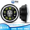 Faro delantero Wrangler de 5,75 pulgadas con forma de calavera y LED Harley, faro modificado para vehículo todoterreno