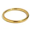 Moda Europeia e Americana Anel Geométrico Liso Versátil Personalizado Joia de Mão Aço Inoxidável Banhado a Ouro 18K Pulseira Fechada Oca para Mulheres Simples