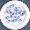 Ding Yi Glitter Fino Sonhador Bicolor Azul Claro Contas Lua Fria Galvanizado Passante Contas Soltas DIY Acessórios para Corrente de Celular