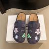 Medias Pantuflas Cerradas Estilo Birkenstock para Mujer, Nuevo Modelo Verano 2025, Zapatos Slip-On para Estudiantes, Sandalias de Suela Gruesa