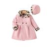Fábrica Transfronteriza Ins Suéter con Cuello para Bebé y Niño Pequeño Manga Larga Gorro Redondo Vestido Estilo Pequeña Chanel 0-3 Años Vestido para Bebé