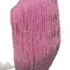 Cuentas facetadas de cuarzo rosa natural 7A, translúcidas, para pulseras y collares DIY, cuentas redondas, accesorios, ventas directas de fábrica