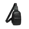 Bolso de pecho para hombre, moderno y casual, con múltiples cremalleras, de PU, tipo bandolera retro, adecuado para regalos del Día de San Valentín, regalos del Día del Padre, uso diario, universidad, vacaciones