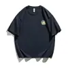 Nova camiseta de verão estilo high street americano, solta, de manga curta para homens, camiseta com estampa retrô de motocicleta para esportes ao ar livre, camiseta da moda