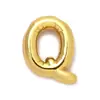 Europa y Estados Unidos venta caliente oro real 18k acero de titanio 26 letra colgante burbuja acero inoxidable joyería accesorios diy colgante de collar