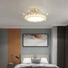 Lámpara de Dormitorio Lámpara de Techo Corona de Cristal Nórdica Celebridad de Internet Creativa Distintiva Lámpara LED Lámparas Simples Modernas para Habitación de Princesa
