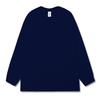 Camiseta de Algodón para Mujer 2026 Primavera Nuevo Estilo Manga Larga Cuello Redondo 220g Puños Acanalados Corte Holgado Camiseta de Capa Interior Color Sólido