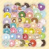 50 Peças de Donut Graffiti Desenho Animado Personalizado Adesivos de Comida DIY Decoração para Mala Papelaria Conjunto Transfronteiriço Atacado