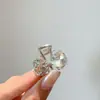 Novo Prendedor de Tubarão com Laço de Cristal Prendedor de Cabelo Feminino de Alta Qualidade Luxo Leve Elegante Para Franja Lado do Cabelo Top Clip