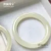 Pulseira de Jade Verde e Branco Afegão Pulseira de Jade Seda de Gelo Padrão Pulseira de Jade Seda Atacado