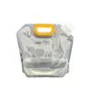 Bolsa con Pico Autoportante en Stock Bolsa de Agua Transparente Engrosada Bolsa para Cerveza Bolsa Portátil para Empaque de Cerveza Fresca Bolsa de Empaque Sellada para Líquidos