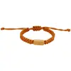 Pulsera Rectangular Tejida de Acero Inoxidable Grabable para Pareja Pulsera de Acero de Titanio Personalizada de Moda Hecha a Mano