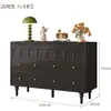 Cómoda de Lujo Ligero Estilo Vintage, Unidad de Almacenamiento de Madera para Montar en la Pared con Cinco Cajones para Dormitorio, Nuevo Almacenamiento Retro con Seis Cajones, Cómoda Multifuncional