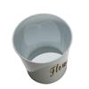 Balde de flor de ferro galvanizado para jardinagem de jardim balde de decoração doméstica para feriados balde de flor redondo vaso de flor de ferro