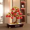 Casa del Árbol de Manzana de Cristal Regalo de Inauguración Decoración de Árbol de Cristal Adornos Esenciales Regalos de Inauguración Práctico