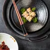 Estilo Japonês Criativo Estilo Japonês Fio Cerâmica Tigela de Ramen Retrô Grande Doméstica Tigela para Sopa de Macarrão Instantâneo Tigela de Salada Tigela Balde