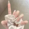 Novas Unhas Flor de Pérola com Gradiente de Cor Nude Estilo Gatinho, Aparência de Alto Padrão, Unhas Pré-Fabricadas Doces e Modernas, Fonte para Atacado