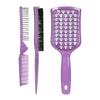 Suministro Directo de Fábrica Guangzhou Wan Mei Peine de Pelo Liso Plegable Peine para Peinar Hueco Set de 3 Piezas Herramientas de Peluquería