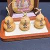 Cabaça Natural Pura esculpida com rica decoração de boa vontade, auspiciosa, literária, peça de brincar, decoração de mesa para sala de estar, brinquedo
