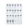 Celebridad de Internet Popular Pegatinas de Uñas con Lazo de Diamante de Cristal en Relieve Estilo Japonés de Año Nuevo Rojo Negro y Blanco Pegatinas Dulces para Decoración de Uñas