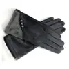 Guantes de invierno cálidos con botones de fuente transfronteriza para mujer, ciclismo al aire libre, a prueba de frío, pantalla táctil, dedos divididos, guantes de gamuza