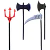 Armas de Mano para Halloween Accesorios de Disfraz Hacha Guadaña de la Muerte Tridente de Poseidón