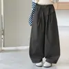 Calça para meninas, novo modelo outono 2026, calça rosa casual estilosa estilo coreano para crianças, calça de meio bolso curva de tamanho médio a grande para crianças