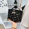 Nova bolsa de maquiagem fofa com tema de gato para mulheres, design estiloso, portátil, grande capacidade, perfeita para viagens, artigos de higiene pessoal e produtos de skincare, atacado com frete grátis