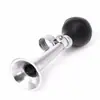 Bocina de aire de hierro negra para bicicleta de montaña al por mayor, bocina de aire electrochapada de 9 pulgadas, bocina de aire para coche plegable