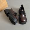 Zapatos Mary Jane de Estilo Británico con Borlas y Suela Gruesa, Zapatos Pequeños de Cuero, Mocasines Otoño e Invierno 2025, Zapatos Estilo Preppy JK
