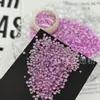 Decorações de nail art com glitter de meia pérola arco-íris prateado de alto brilho importadas, materiais de artesanato DIY para criar artesanato em resina e enchimento