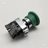 Diâmetro do Furo de 22MM Interruptor de Botão de Pressão XB2-BC31 Cabeça Cogumelo Rearme Automático ZB2-BE101C Normalmente Aberto Verde