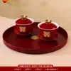 Para taza de té brindis de boda tazón de boda tazón feliz taza de té tazón palillos un par boda creativa cambio para acompañar traje