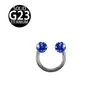 Titanio G23 Shambhala bola completa de diamantes sobre cerrado aro para labio tabique nasal C Barra joyería para piercing corporal fábrica en stock venta al por mayor