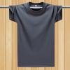 Camiseta de verano de media manga para hombre, de manga corta, para deportes al aire libre, de algodón puro, con logotipo imprimible.