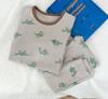 Novo Upgrade 10A Antibacteriano ~ Roupa de Descanso Infantil Sem Costura Classe A Lã Stretch Pijama de Desenho Animado Roupa e Calça de Outono Atacado