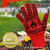 Churrasco Profissional Longo Churrasco Camada Dupla Alta Temperatura Micro-ondas Camping Churrasco Segurança Luvas de Proteção
