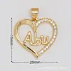 Ventas Directas de Fábrica, Venta al por Mayor de Artículos en Stock, Chapado en Oro Real Microincrustado de Cobre 18K, Colgante en Forma de Corazón Chapado en Oro