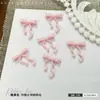 Acessórios de Nail Art Laço de Fita Esculpido Macio Colorido Dopamina Doce Colorido Laço Doce Diamante de Unha