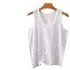 Chaleco de Algodón Puro Holgado para Mujeres de Mediana Edad y Mayores, Camiseta Interior de Algodón Puro para Abuela, Ropa Interior para Mamá, Sudadera para Personas Mayores, Estilo Delgado de Verano