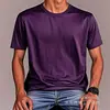 [Camiseta de algodón talla europea] Camiseta de algodón talla europea Transfronteriza Color puro Lisa Clara Una pieza Venta al por mayor Manga corta Aliexpress Amazon