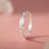 Anillo de Plata Pura S999 Moneda de Pez Pequeño Zircón Cepillado Diseño de Nicho Lindo Estética de Alta Gama Joyería de Mano Dropshipping