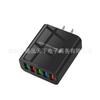 Cargador multipuerto de 48W 5USB 5v2.4a 12w enchufe adaptador de corriente cabezal de carga para teléfono móvil europeo y americano británico