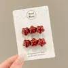 Pinza para el pelo de punto floral vintage de otoño e invierno, pinza lateral para mujer, accesorio para el pelo elegante y sofisticado, pinza para flequillo